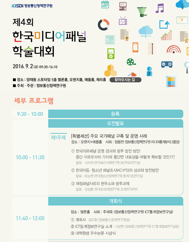 ��4ȸ �ѱ��̵���г� �м���ȸ 2016.9.2 09:30~16:10 ���絿 ����Ÿ�� ã�ƿ��ô� �� �ȳ�