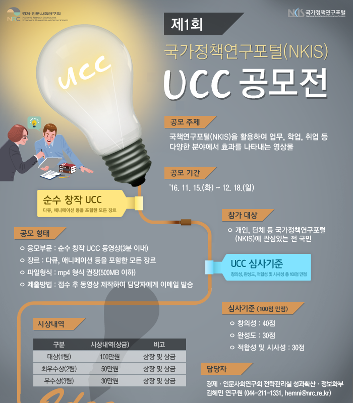 제1회 국가정책연구포털(NKIS) UCC 공모전